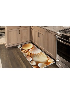 Colorix Carpet Kaymaz Taban Tezgah Önü Mutfak Paspası 75X150 cm No: 1347