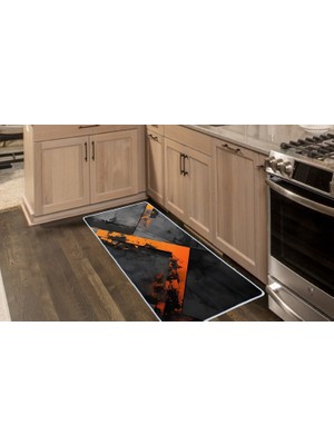 Colorix Carpet Kaymaz Taban Tezgah Önü Mutfak Paspası 75X150 cm No: 832