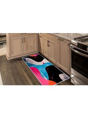 Colorix Carpet Kaymaz Taban Tezgah Önü Mutfak Paspası 75X150 cm No: 770