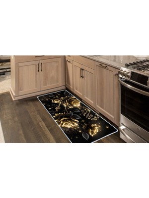 Colorix Carpet Kaymaz Taban Tezgah Önü Mutfak Paspası 75X150 cm No: 1170