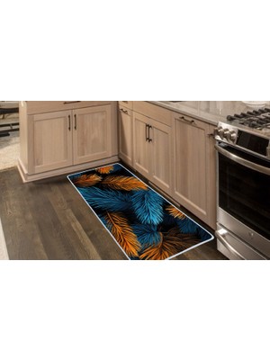 Colorix Carpet Kaymaz Taban Tezgah Önü Mutfak Paspası 75X150 cm No: 824