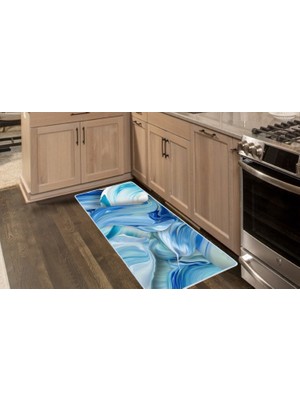 Colorix Carpet Kaymaz Taban Tezgah Önü Mutfak Paspası 75X150 cm No: 859