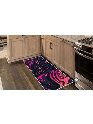 Colorix Carpet Kaymaz Taban Tezgah Önü Mutfak Paspası 75X150 cm No: 885