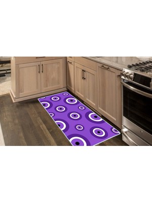 Colorix Carpet Kaymaz Taban Tezgah Önü Mutfak Paspası 75X150 cm No: 784