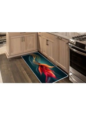 Colorix Carpet Kaymaz Taban Tezgah Önü Mutfak Paspası 75X150 cm No: 799