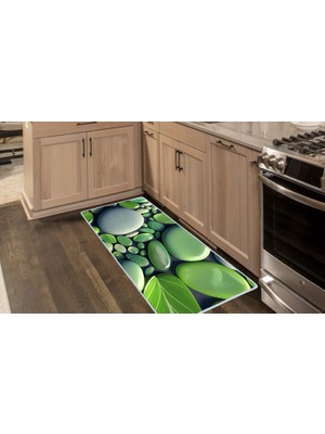 Colorix Carpet Kaymaz Taban Tezgah Önü Mutfak Paspası 75X150 cm No: 1065