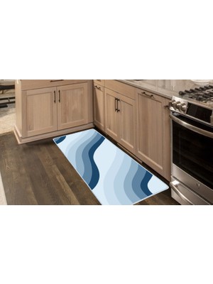 Colorix Carpet Kaymaz Taban Tezgah Önü Mutfak Paspası 75X150 cm No: 1216