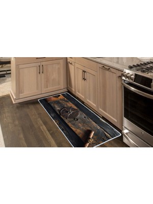 Colorix Carpet Kaymaz Taban Tezgah Önü Mutfak Paspası 75X150 cm No: 1464