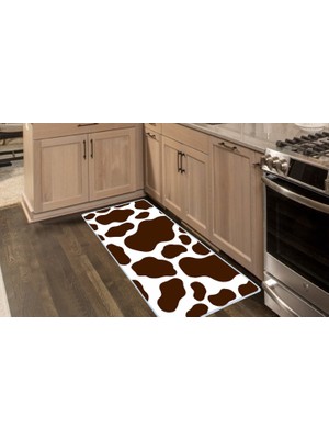 Colorix Carpet Kaymaz Taban Tezgah Önü Mutfak Paspası 75X150 cm No: 1470