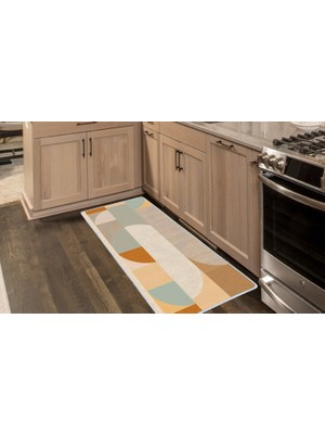Colorix Carpet Kaymaz Taban Tezgah Önü Mutfak Paspası 75X150 cm No: 1493