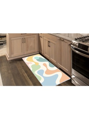 Colorix Carpet Kaymaz Taban Tezgah Önü Mutfak Paspası 75X150 cm No: 794