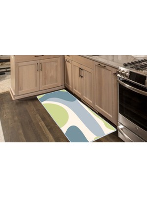 Colorix Carpet Kaymaz Taban Tezgah Önü Mutfak Paspası 75X150 cm No: 1087