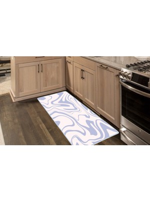 Colorix Carpet Kaymaz Taban Tezgah Önü Mutfak Paspası 75X150 cm No: 1454