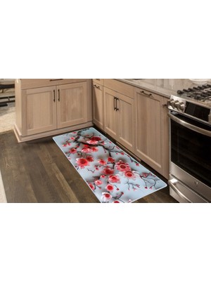 Colorix Carpet Kaymaz Taban Tezgah Önü Mutfak Paspası 75X150 cm No: 1483