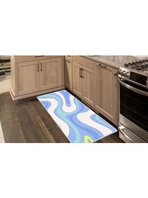 Colorix Carpet Kaymaz Taban Tezgah Önü Mutfak Paspası 75X150 cm No: 810