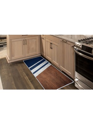 Colorix Carpet Kaymaz Taban Tezgah Önü Mutfak Paspası 75X150 cm No: 815