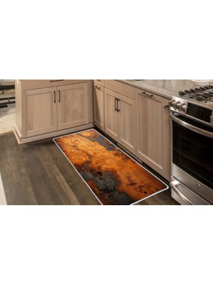 Colorix Carpet Kaymaz Taban Tezgah Önü Mutfak Paspası 75X150 cm No: 1401