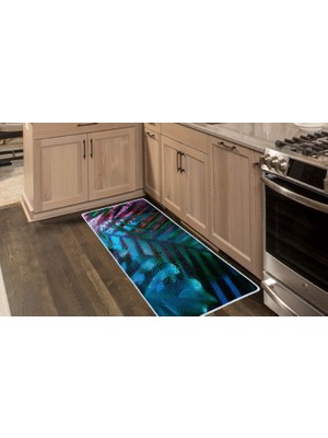 Colorix Carpet Kaymaz Taban Tezgah Önü Mutfak Paspası 75X150 cm No: 1481