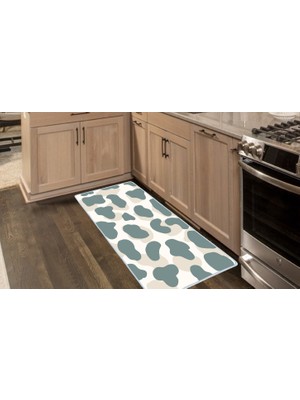 Colorix Carpet Kaymaz Taban Tezgah Önü Mutfak Paspası 75X150 cm No: 1509