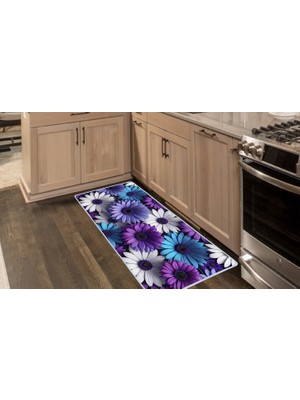 Colorix Carpet Kaymaz Taban Tezgah Önü Mutfak Paspası 75X150 cm No: 783