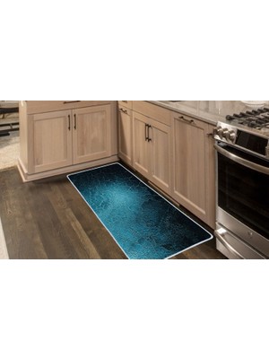 Colorix Carpet Kaymaz Taban Tezgah Önü Mutfak Paspası 75X150 cm No: 1296