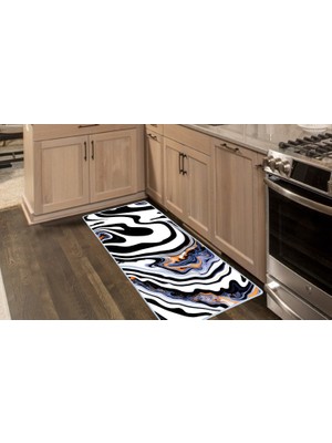 Colorix Carpet Kaymaz Taban Tezgah Önü Mutfak Paspası 75X150 cm No: 1490