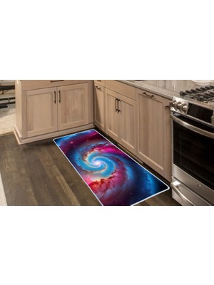 Colorix Carpet Kaymaz Taban Tezgah Önü Mutfak Paspası 75X150 cm No: 1027