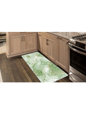 Colorix Carpet Kaymaz Taban Tezgah Önü Mutfak Paspası 75X150 cm No: 1101