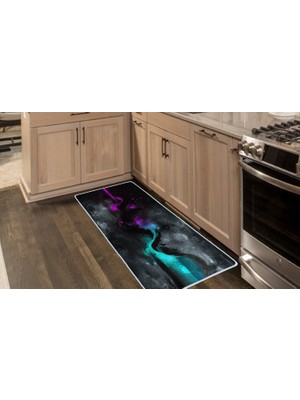 Colorix Carpet Kaymaz Taban Tezgah Önü Mutfak Paspası 75X150 cm No: 841