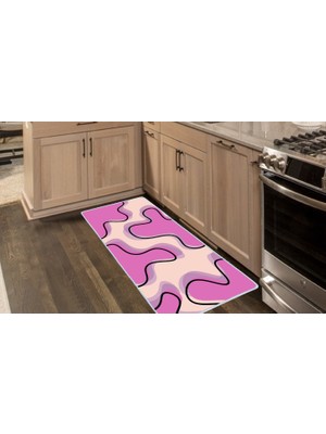 Colorix Carpet Kaymaz Taban Tezgah Önü Mutfak Paspası 75X150 cm No: 992