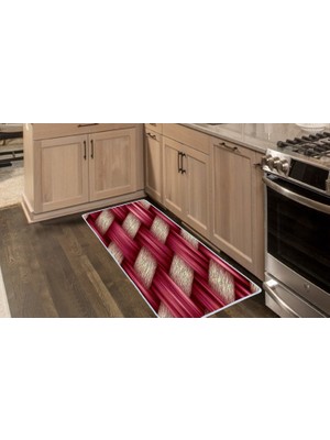 Colorix Carpet Kaymaz Taban Tezgah Önü Mutfak Paspası 75X150 cm No: 1210