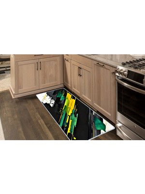 Colorix Carpet Kaymaz Taban Tezgah Önü Mutfak Paspası 75X150 cm No: 1294