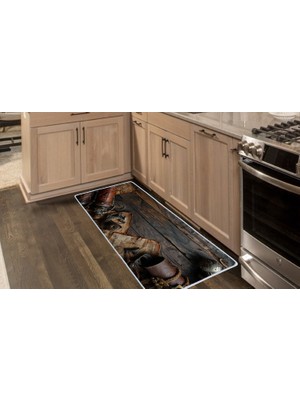 Colorix Carpet Kaymaz Taban Tezgah Önü Mutfak Paspası 75X150 cm No: 1452