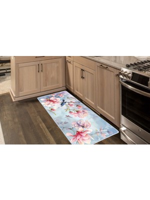 Colorix Carpet Kaymaz Taban Tezgah Önü Mutfak Paspası 75X150 cm No: 897