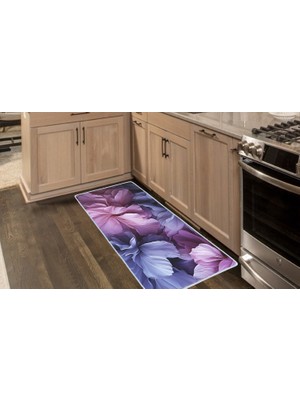 Colorix Carpet Kaymaz Taban Tezgah Önü Mutfak Paspası 75X150 cm No: 908