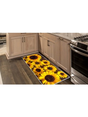 Colorix Carpet Kaymaz Taban Tezgah Önü Mutfak Paspası 75X150 cm No: 927