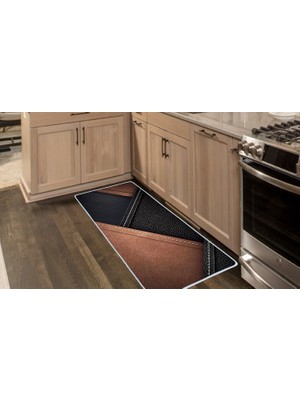 Colorix Carpet Kaymaz Taban Tezgah Önü Mutfak Paspası 75X150 cm No: 1121