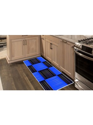 Colorix Carpet Kaymaz Taban Tezgah Önü Mutfak Paspası 75X150 cm No: 1222