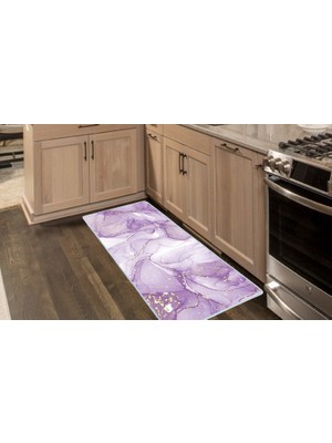 Colorix Carpet Kaymaz Taban Tezgah Önü Mutfak Paspası 75X150 cm No: 1272