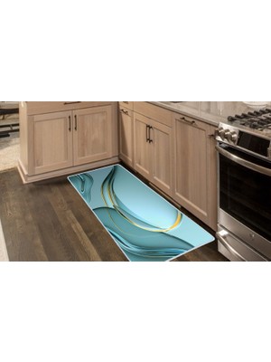 Colorix Carpet Kaymaz Taban Tezgah Önü Mutfak Paspası 75X150 cm No: 915