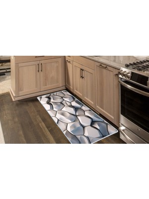 Colorix Carpet Kaymaz Taban Tezgah Önü Mutfak Paspası 75X150 cm No: 1396