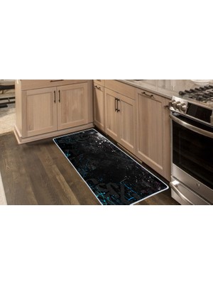 Colorix Carpet Kaymaz Taban Tezgah Önü Mutfak Paspası 75X150 cm No: 889