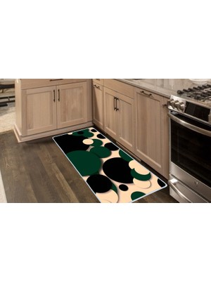 Colorix Carpet Kaymaz Taban Tezgah Önü Mutfak Paspası 75X150 cm No: 1201