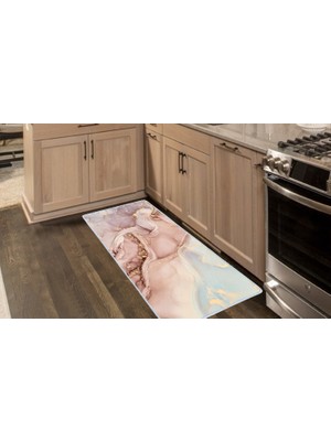 Colorix Carpet Kaymaz Taban Tezgah Önü Mutfak Paspası 75X150 cm No: 1275