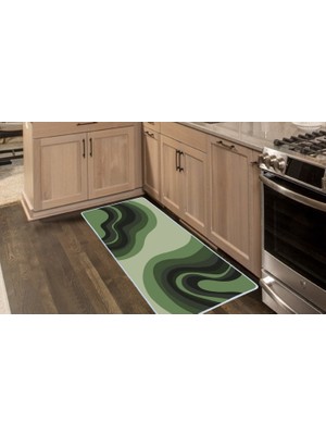 Colorix Carpet Kaymaz Taban Tezgah Önü Mutfak Paspası 75X150 cm No: 1379