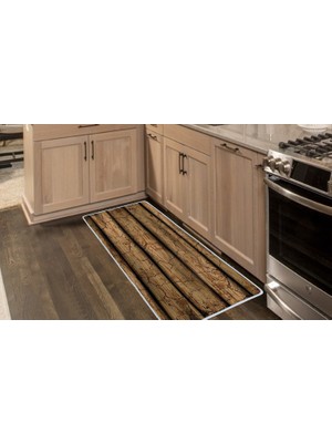 Colorix Carpet Kaymaz Taban Tezgah Önü Mutfak Paspası 75X150 cm No: 904