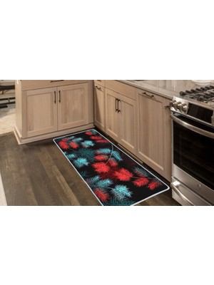Colorix Carpet Kaymaz Taban Tezgah Önü Mutfak Paspası 75X150 cm No: 1032