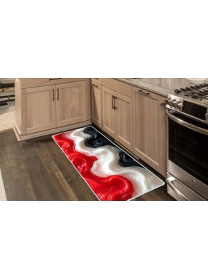 Colorix Carpet Kaymaz Taban Tezgah Önü Mutfak Paspası 75X150 cm No: 1243