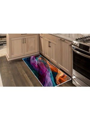 Colorix Carpet Kaymaz Taban Tezgah Önü Mutfak Paspası 75X150 cm No: 1426