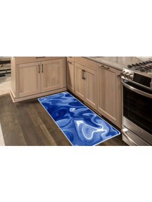 Colorix Carpet Kaymaz Taban Tezgah Önü Mutfak Paspası 75X150 cm No: 1019